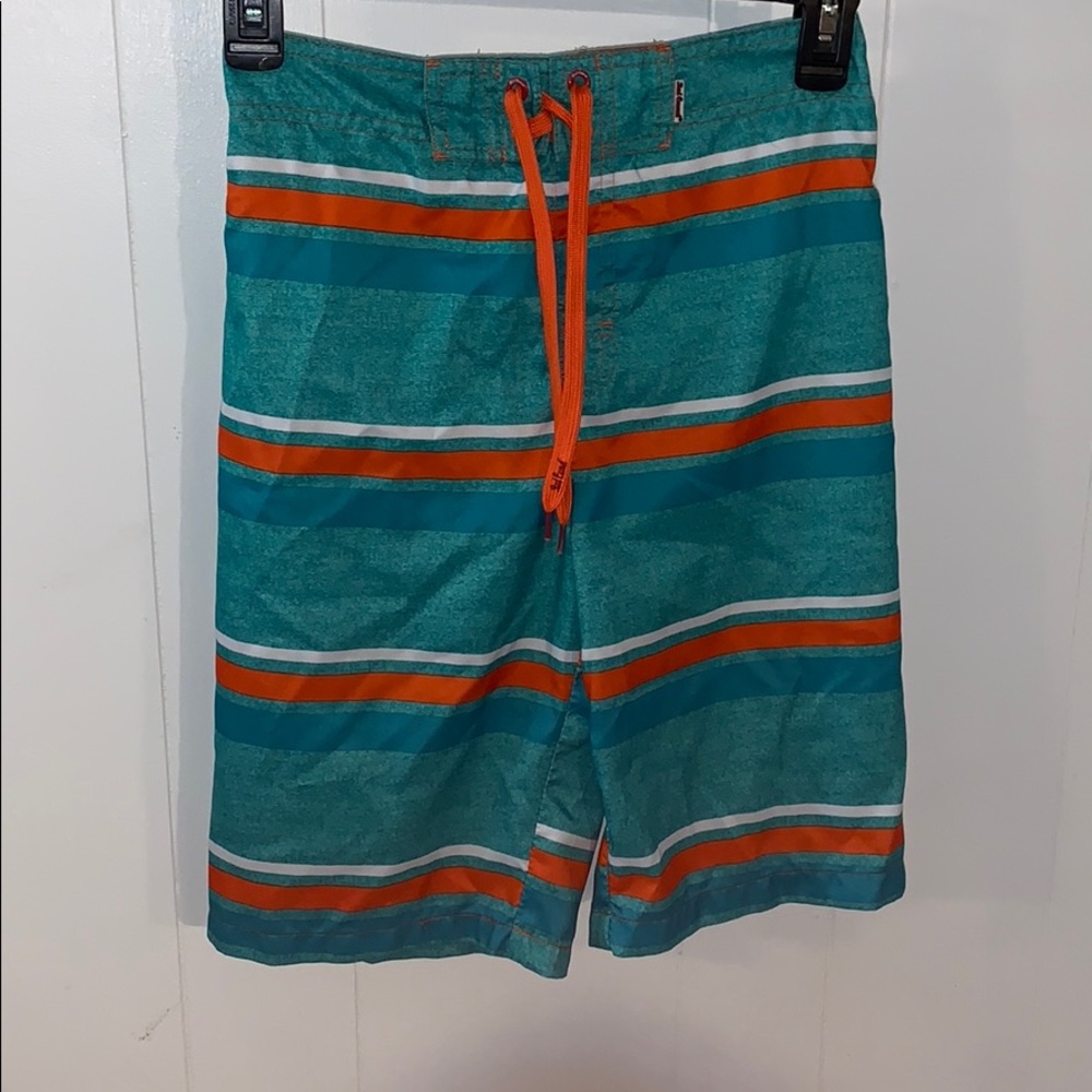 Boys M Red Camel swim trunks